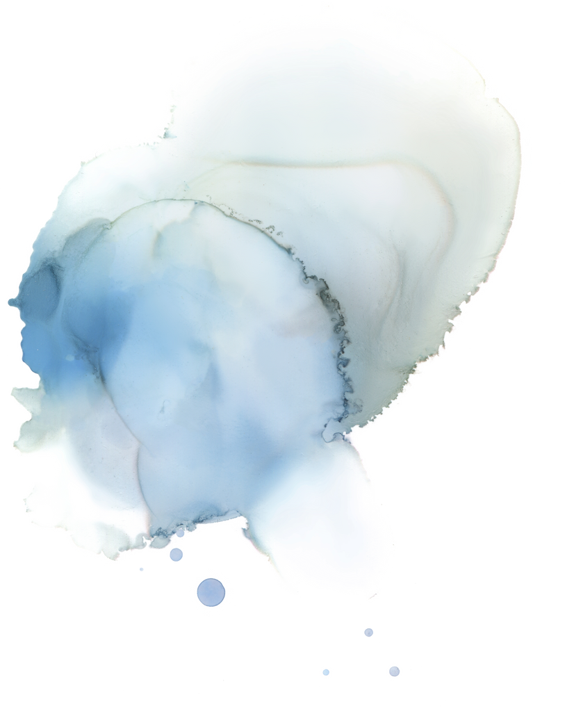 Blue Abstract Watercolor Paint Illustration